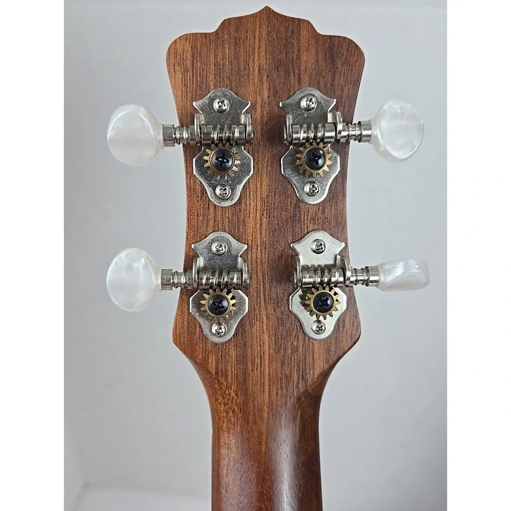 Luna Mahogany Concert Ukulele Acoustic Electric Tattoo Laser Etched w Bag VIDEO